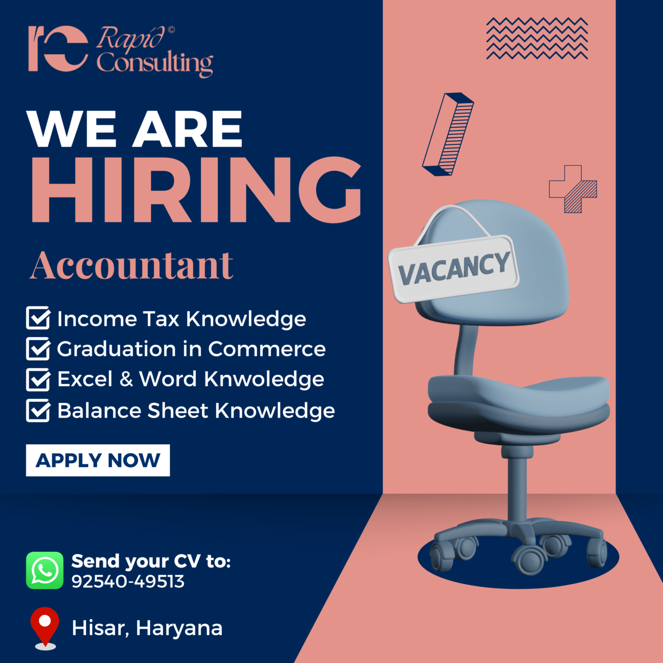 Accountant Job at Rapid Consulting